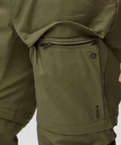Clearance Fjällräven Men's Abisko Hybrid Trail Trousers Zip-Off Navy