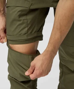 Clearance Fjällräven Men's Abisko Hybrid Trail Trousers Zip-Off Navy