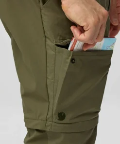 Clearance Fjällräven Men's Abisko Hybrid Trail Trousers Zip-Off Navy