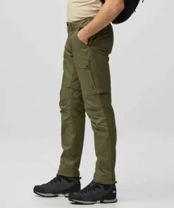 Clearance Fjällräven Men's Abisko Hybrid Trail Trousers Zip-Off Navy