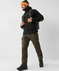 New Fjällräven Men's Barents Pro Hydratic Trousers Green Camo-Deep Forest