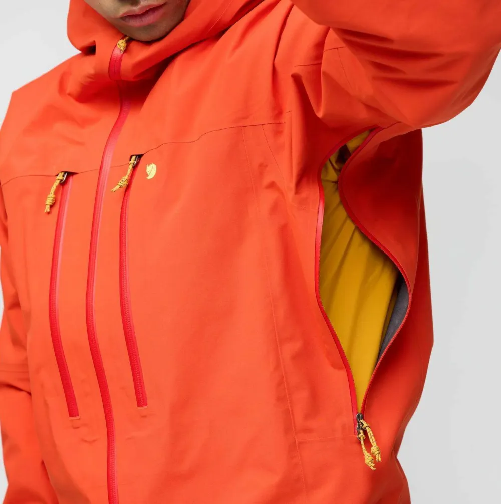 Outlet Fjällräven Men's Bergtagen GORE-TEX Pro Jacket Flame Orange