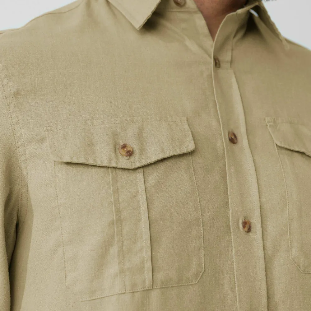 Online Fjällräven Men's Övik Travel Long Sleeved Shirt Green