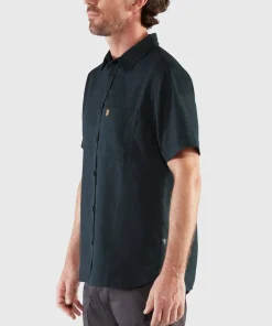 Sale Fjällräven Men's Övik Travel Shirt Short Sleeve Indigo Blue-Dark Navy