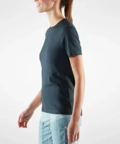 New Fjällräven Women's Abisko Wool Short Sleeve Dark Navy