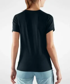 New Fjällräven Women's Abisko Wool Short Sleeve Dark Navy