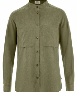Fjällräven Women's Övik Hemp Shirt Long Sleeve Green