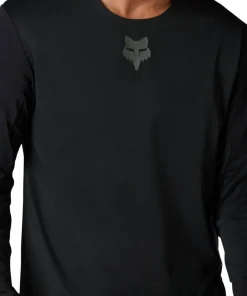 Hot Fox Men's Flexair Long Sleeve Jersey Black
