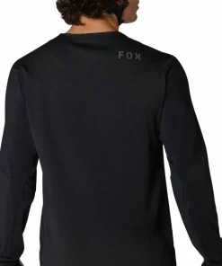 Hot Fox Men's Flexair Long Sleeve Jersey Black
