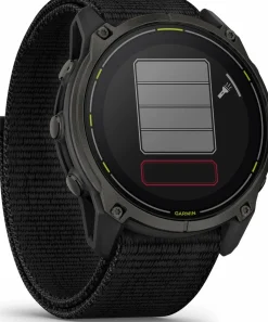 Best Garmin Enduro 3 Carbon Grey DLC Titanium/Black UltraFit Nylon Strap