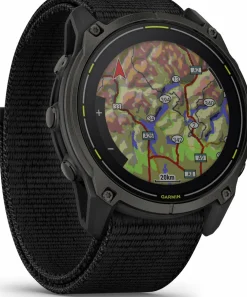 Best Garmin Enduro 3 Carbon Grey DLC Titanium/Black UltraFit Nylon Strap