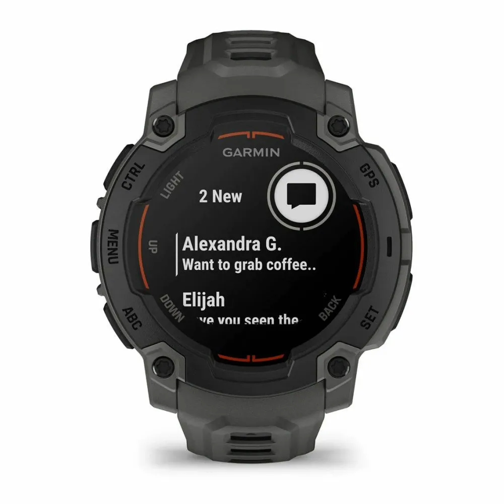 Sale Garmin Instinct E, 45 Mm Black Bezel With Charcoal Band