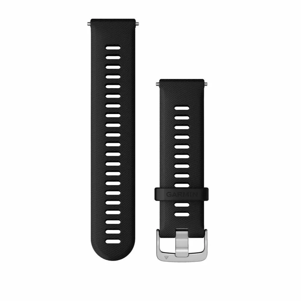 New Garmin Quick Release Bands (22 mm) sort/sølvfarget anordning