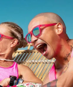 Sale Goodr Sunglasses Flamingos On A Booze Cruise Pink