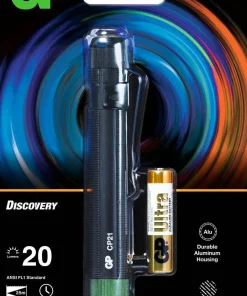 Best GP Batterier GP Discovery Penlight 20lm CP21 Black