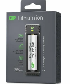 New GP Batterier GP-Battery Li-ion 1 Slot Charger Black/Silver