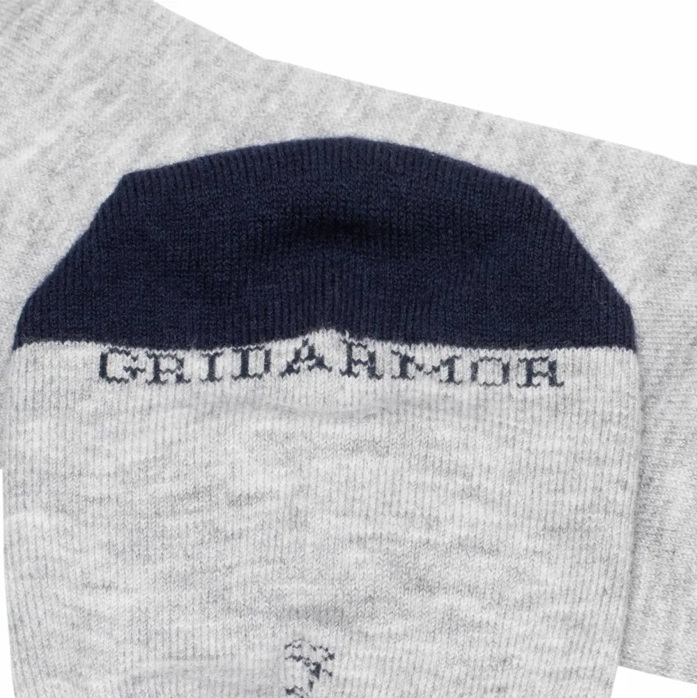Sale Gridarmor Heritage Merino Socks Lt. Grey/Dk Navy/White