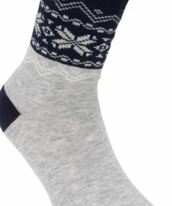 Sale Gridarmor Heritage Merino Socks Lt. Grey/Dk Navy/White