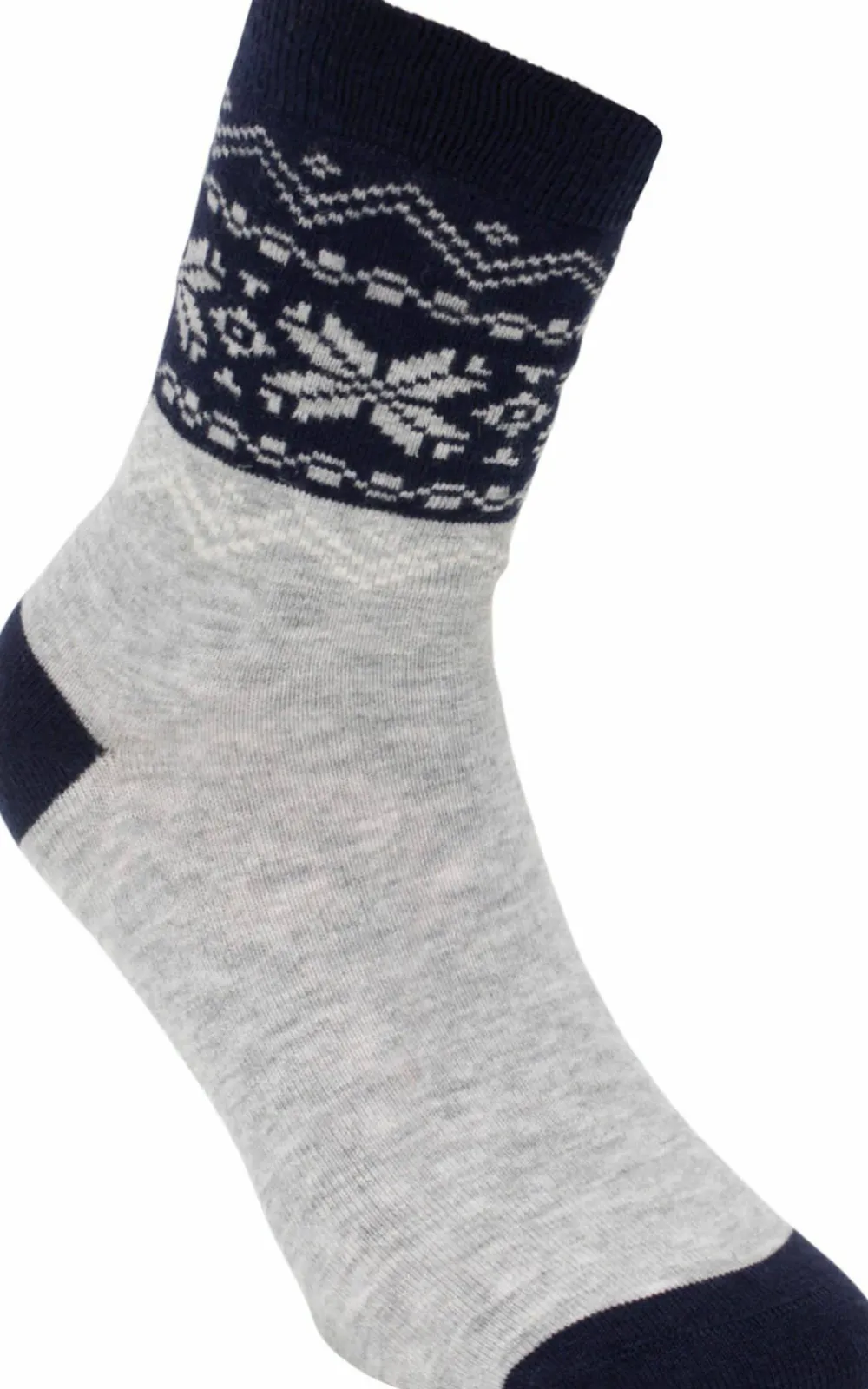 Sale Gridarmor Heritage Merino Socks Lt. Grey/Dk Navy/White