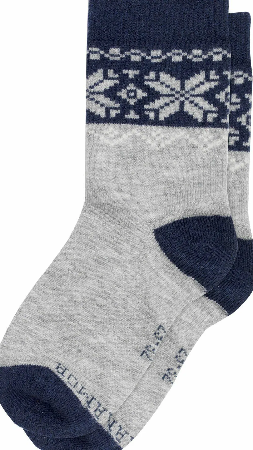 Clearance Gridarmor Juniors' Heritage Merino Socks 2p Light Grey/Dk Navy/White