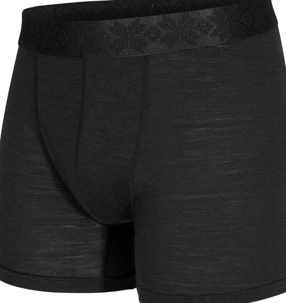 Clearance Gridarmor Men's Finse Merino Boxers Black beauty