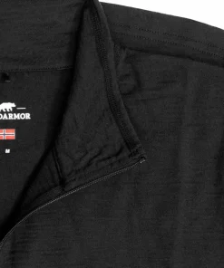 New Gridarmor Men's Merino Undertøy Zip Top Black Beauty