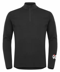 New Gridarmor Men's Merino Undertøy Zip Top Black Beauty