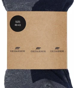 Hot Gridarmor Merino Trekking Light Sock Navy Blazer