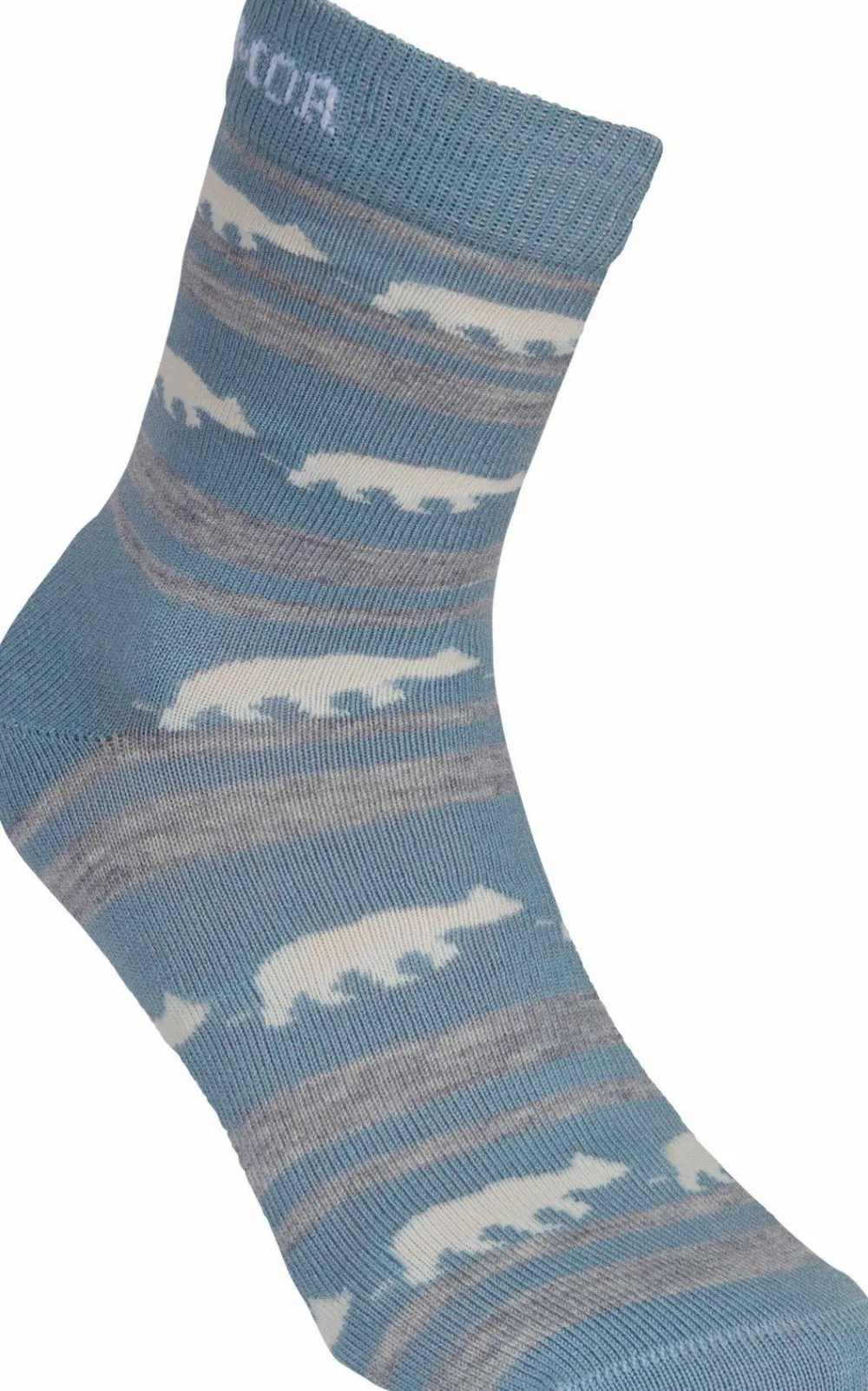 Online Gridarmor Striped Bear Merino Socks Blue Shadow