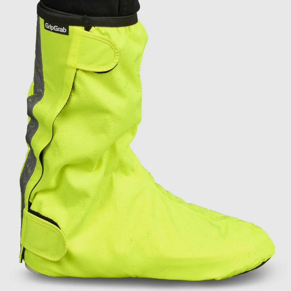 Hot Gripgrab DryFoot Waterproof Everyday 2 Overshoes Yellow Hi-Vis