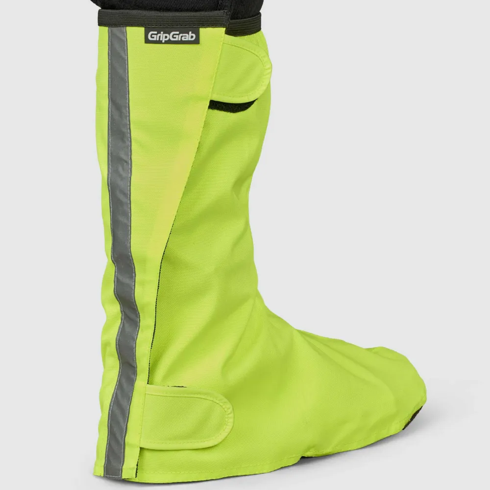 Hot Gripgrab DryFoot Waterproof Everyday 2 Overshoes Yellow Hi-Vis
