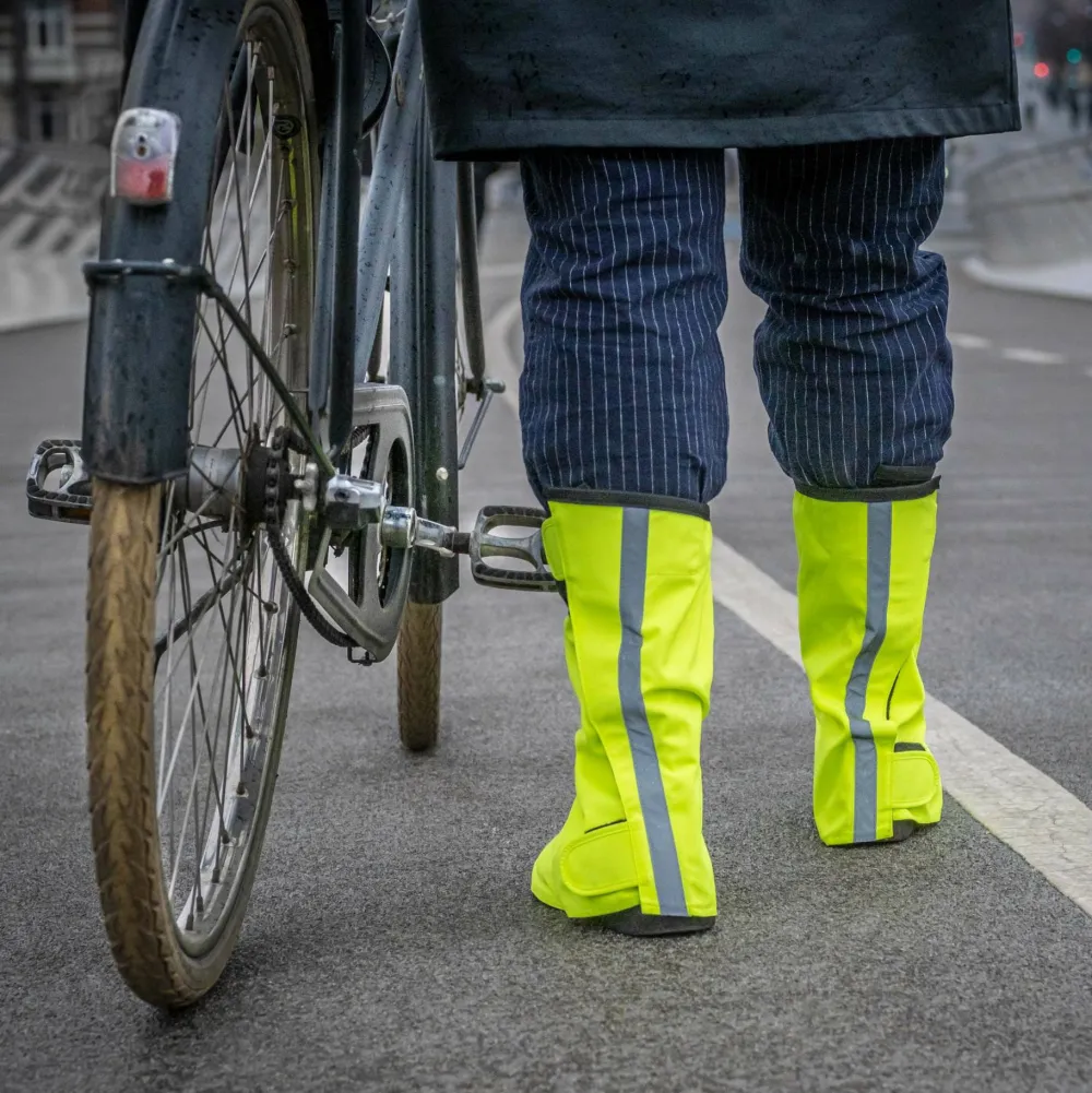 Hot Gripgrab DryFoot Waterproof Everyday 2 Overshoes Yellow Hi-Vis