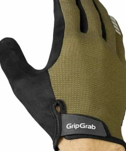 Clearance Gripgrab Explr Padded Full Finger Summer Gloves Olive Green