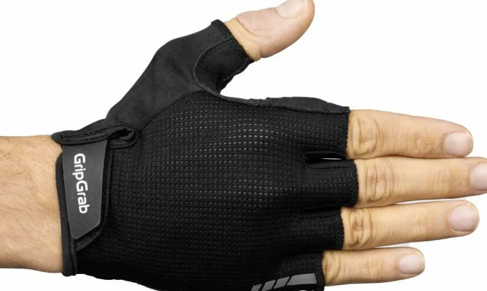 Hot Gripgrab Explr Padded Short Finger Summer Gloves Black
