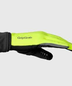 Outlet Gripgrab Insulator 2 Hi-Vis Spring-Autumn Gloves Yellow Hi-Vis