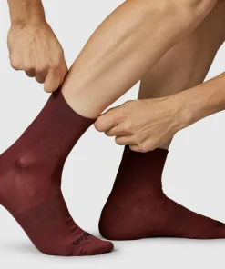 Hot Gripgrab Lightweight SL Short Summer Socks Dark Red