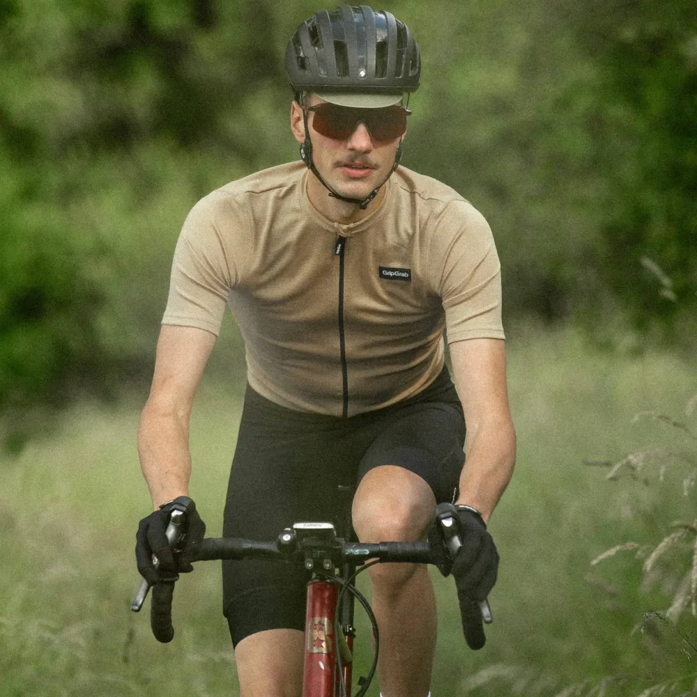 Gripgrab Men's EXPLR Merinotech Short Sleeve Jersey Beige