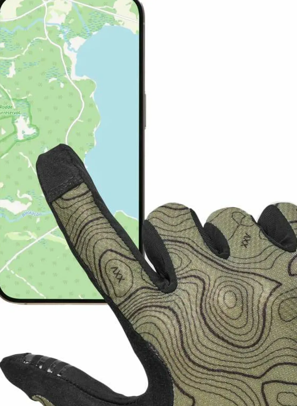 Clearance Gripgrab Rebel Full Finger Summer Gloves Olive Green