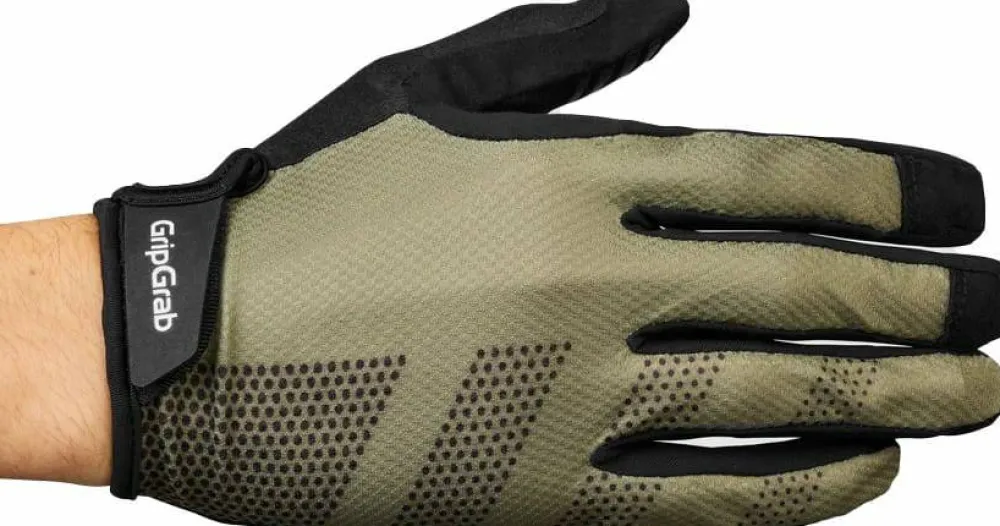 Online Gripgrab Ride Lite Padded Full Finger Summer Gloves Olive Green
