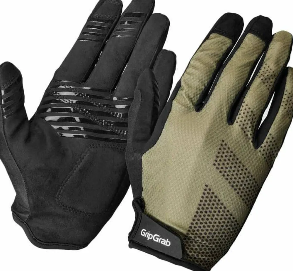 Online Gripgrab Ride Lite Padded Full Finger Summer Gloves Olive Green