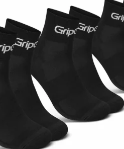 Online Gripgrab RIDE Low Cut Socks 3-Pack Black