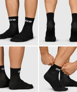 Online Gripgrab RIDE Low Cut Socks 3-Pack Black