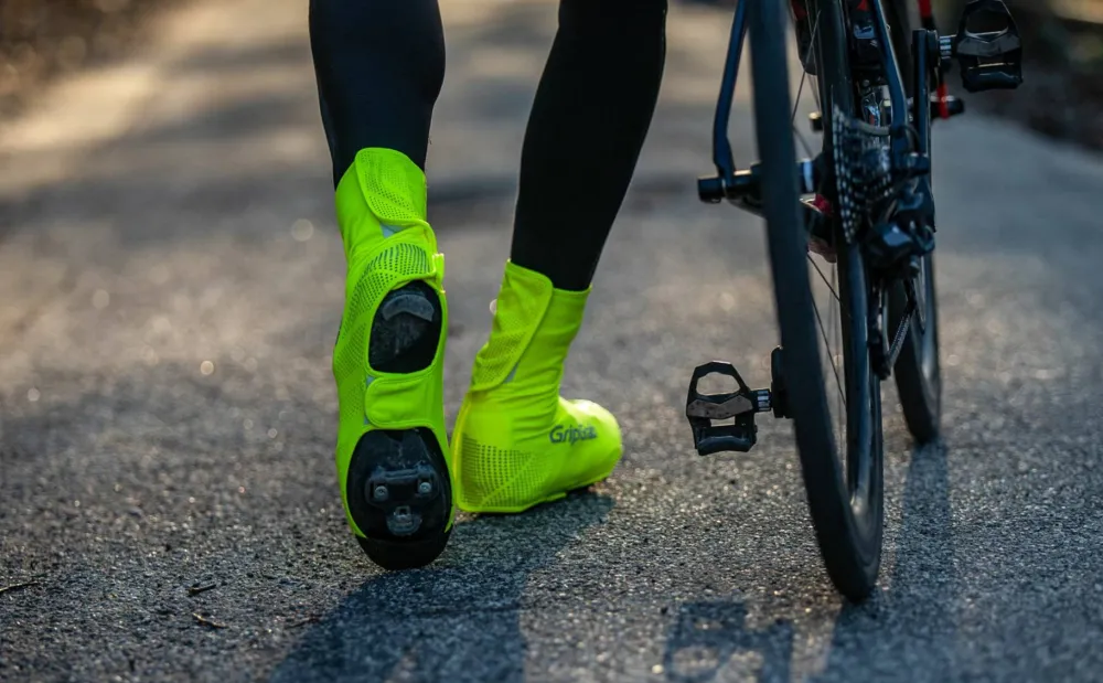 Outlet Gripgrab Ride Waterproof Hi-Vis Shoe Cover Yellow Hi-Vis