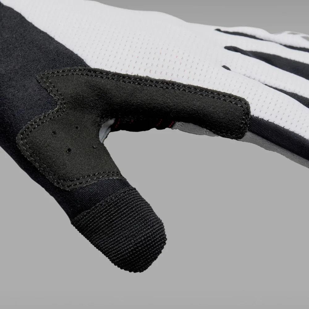 Outlet Gripgrab Shark Padded Full Finger Glove White