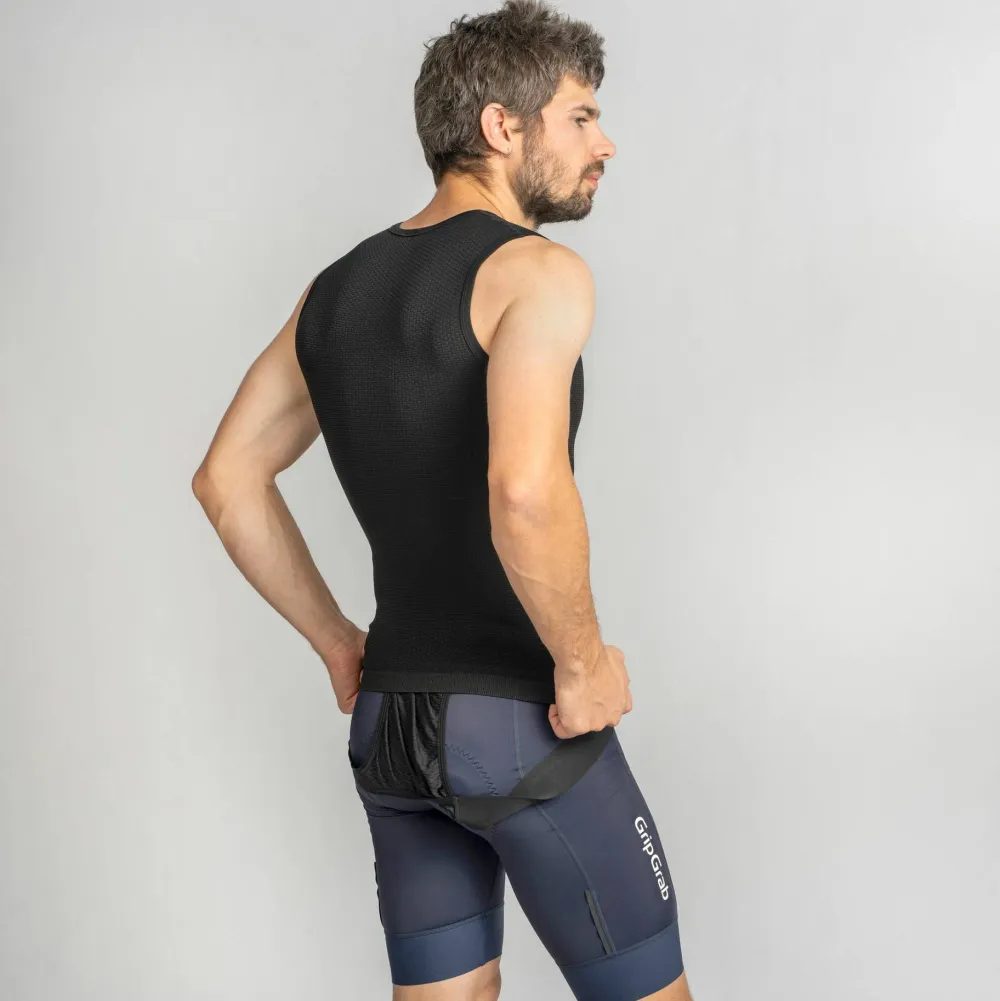 Clearance Gripgrab Unisex PACR Spring-Autumn Seamless Sleeveless Base Layer Black