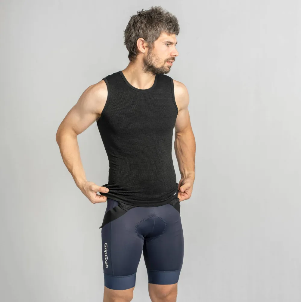 Clearance Gripgrab Unisex PACR Spring-Autumn Seamless Sleeveless Base Layer Black