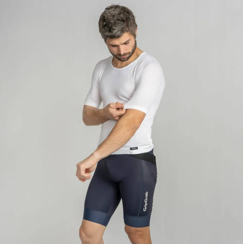 New Gripgrab Unisex PACR Ultralight Seamless Short Sleeve Base Layer White