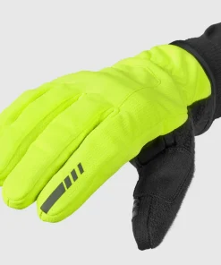 Outlet Gripgrab Windster 2 Windproof Winter Gloves Yellow Hi-Vis