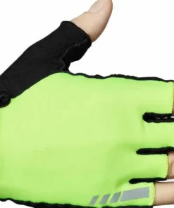 Sale Gripgrab Women's Ride Padded Short Finger Summer Gloves Yellow Hi-Vis