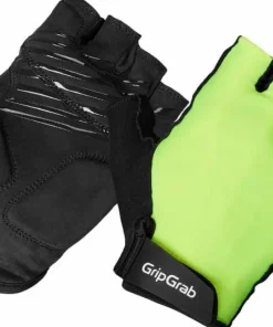 Sale Gripgrab Women's Ride Padded Short Finger Summer Gloves Yellow Hi-Vis